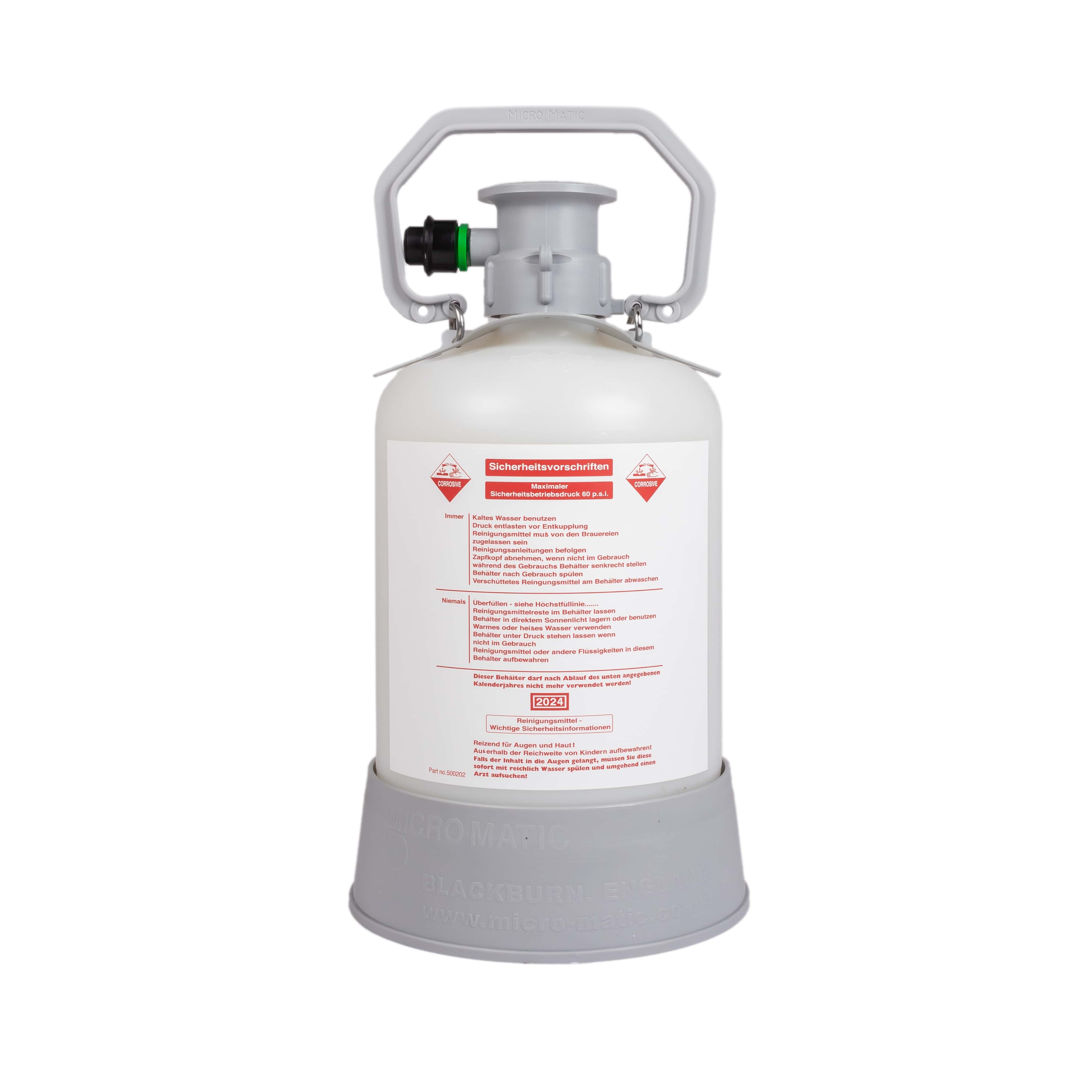 Reinigungsbehälter 5 Liter mit Korbfitting - Kunststoff