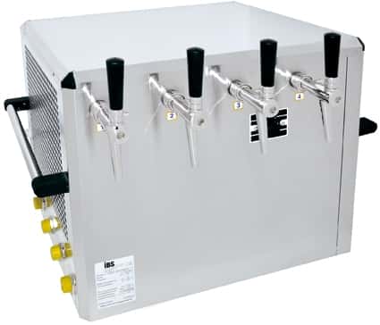Durchlaufkühler 4-leitig 10 mm 200 Liter/h - trocken