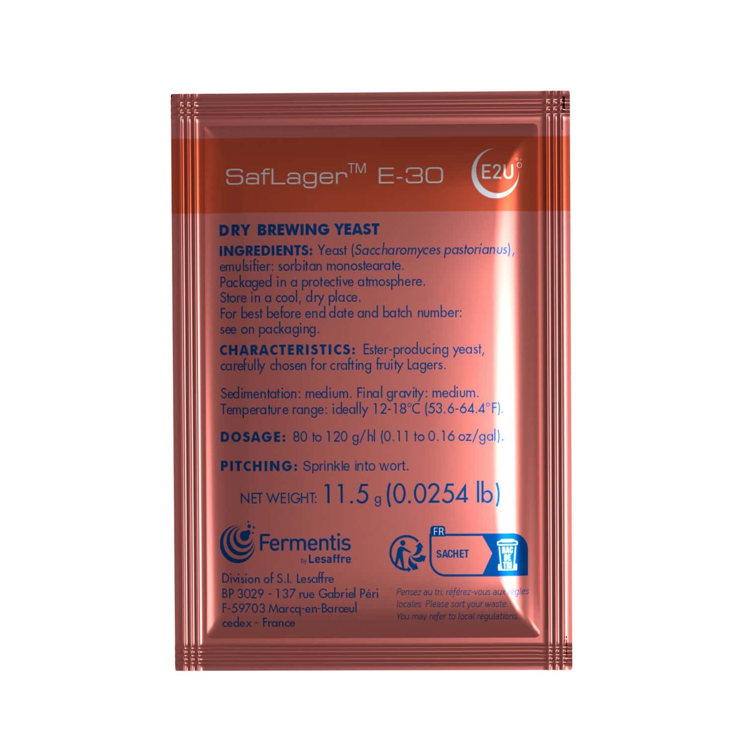Fermentis SafLager E-30 Trockenhefe ug