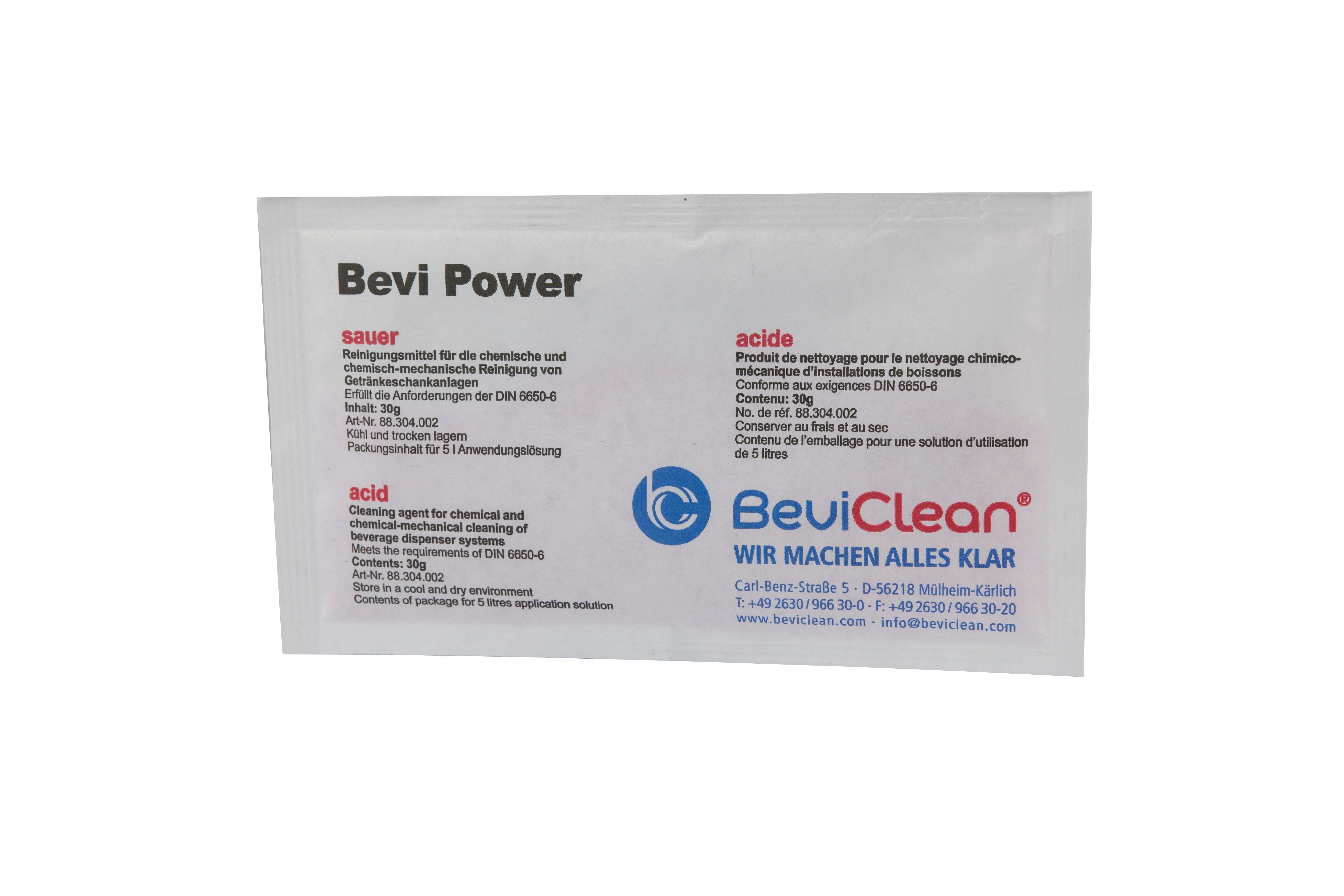 Reinigungspulver für Schankanlagen BEVI POWER SAUER 30 g