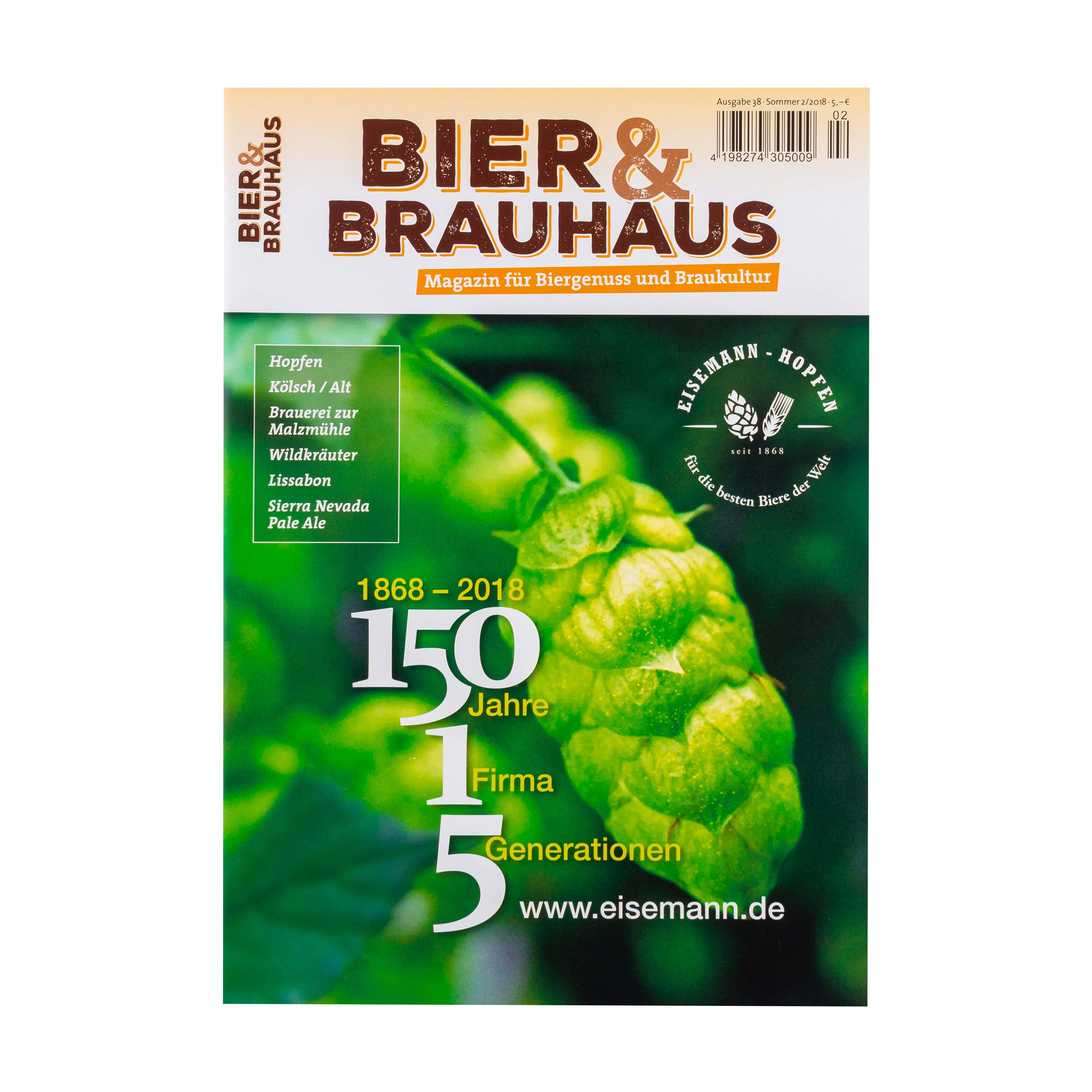 "Bier & Brauhaus"-Magazin, Nr. 38, Sommer 2/2018