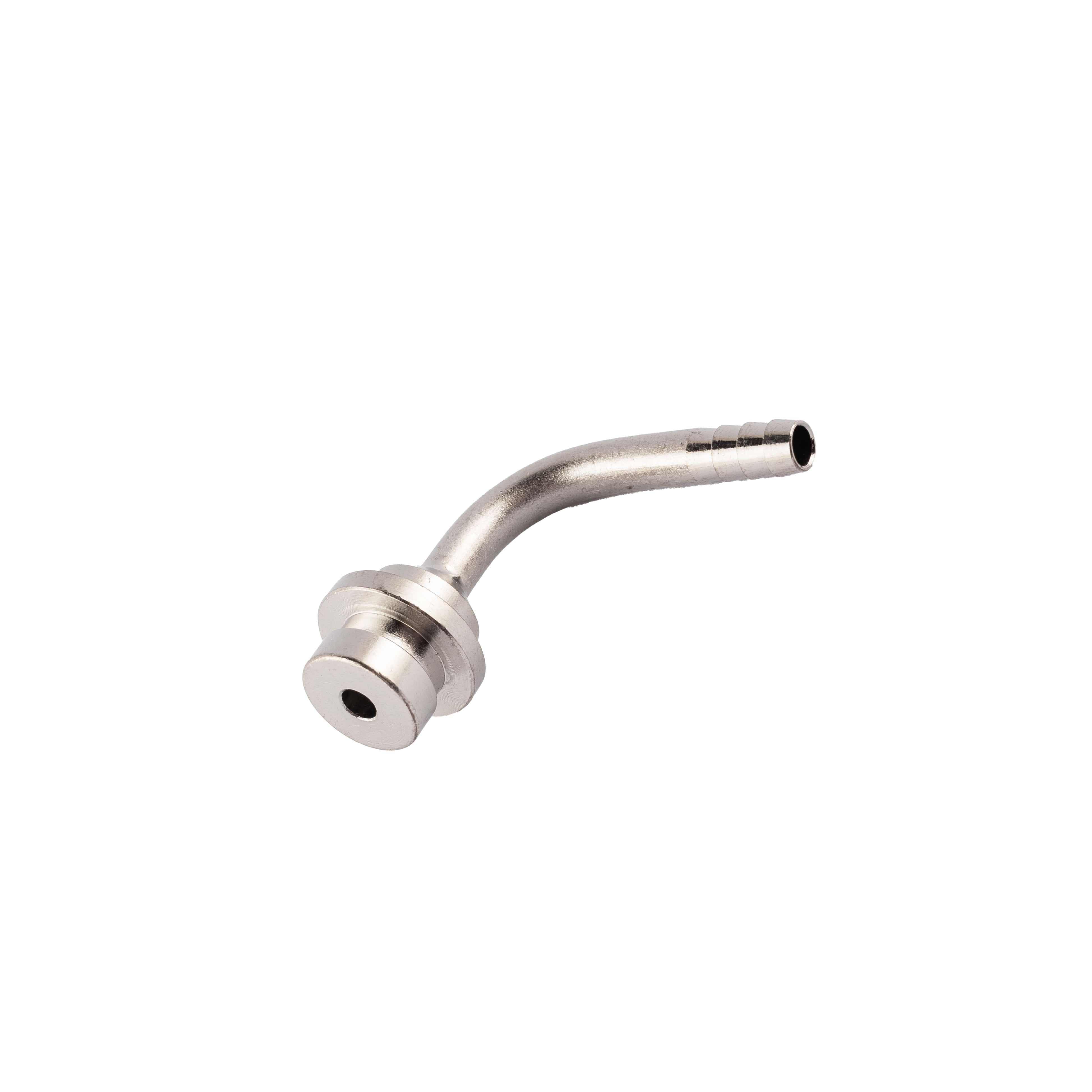 Tülle LW 4 mm mit Bund/Ansatz gebogen Edelstahl