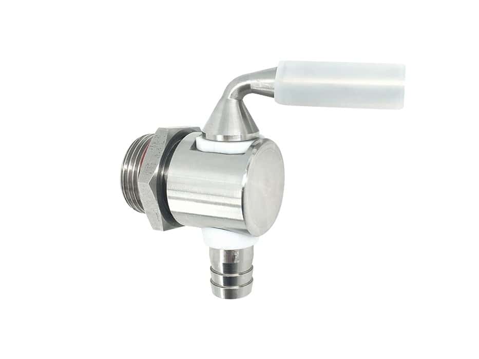 Ablasshahn Edelstahl für Gärfass, 3/4''AG
