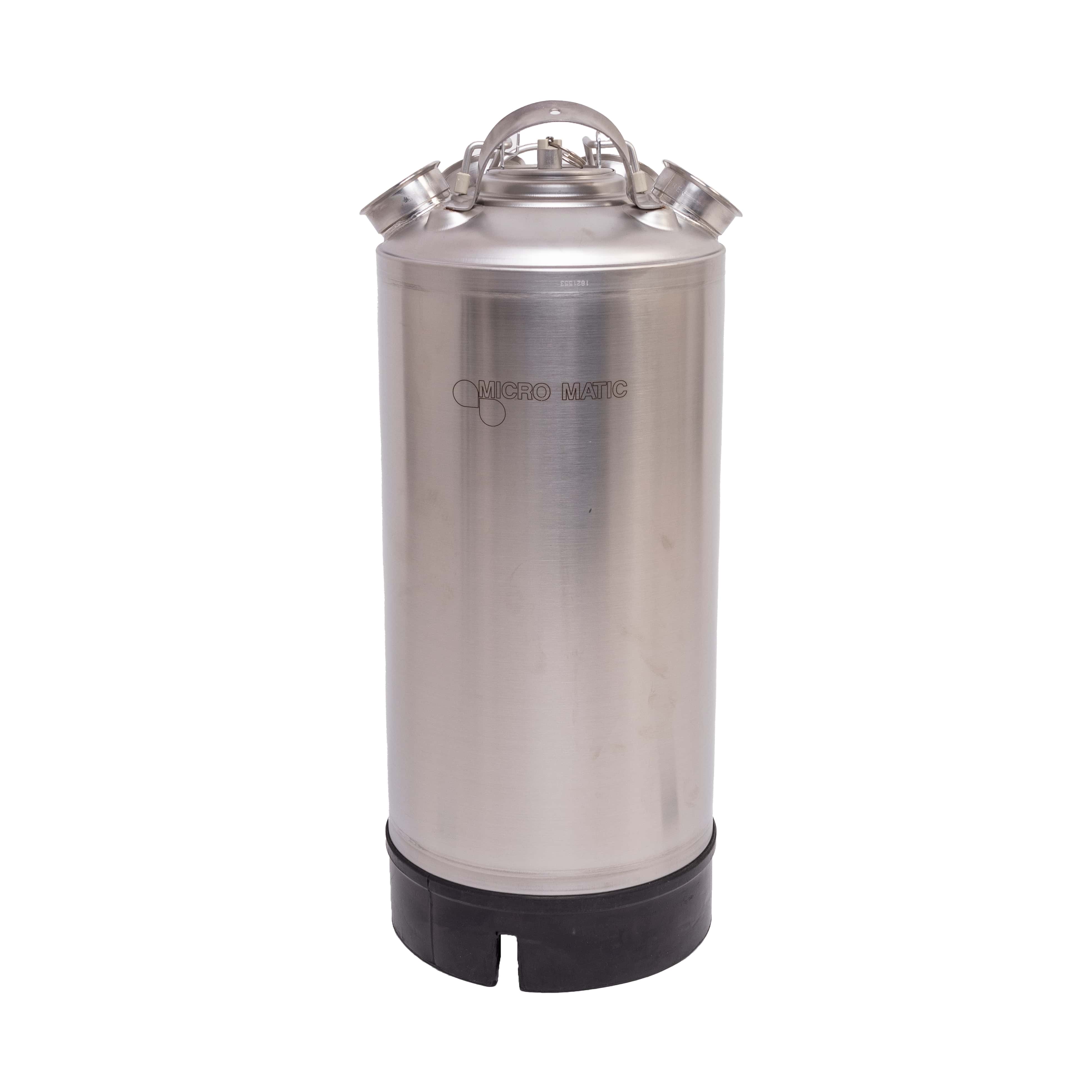 Reinigungsbehälter 18 Liter 4x Muffe - Edelstahl