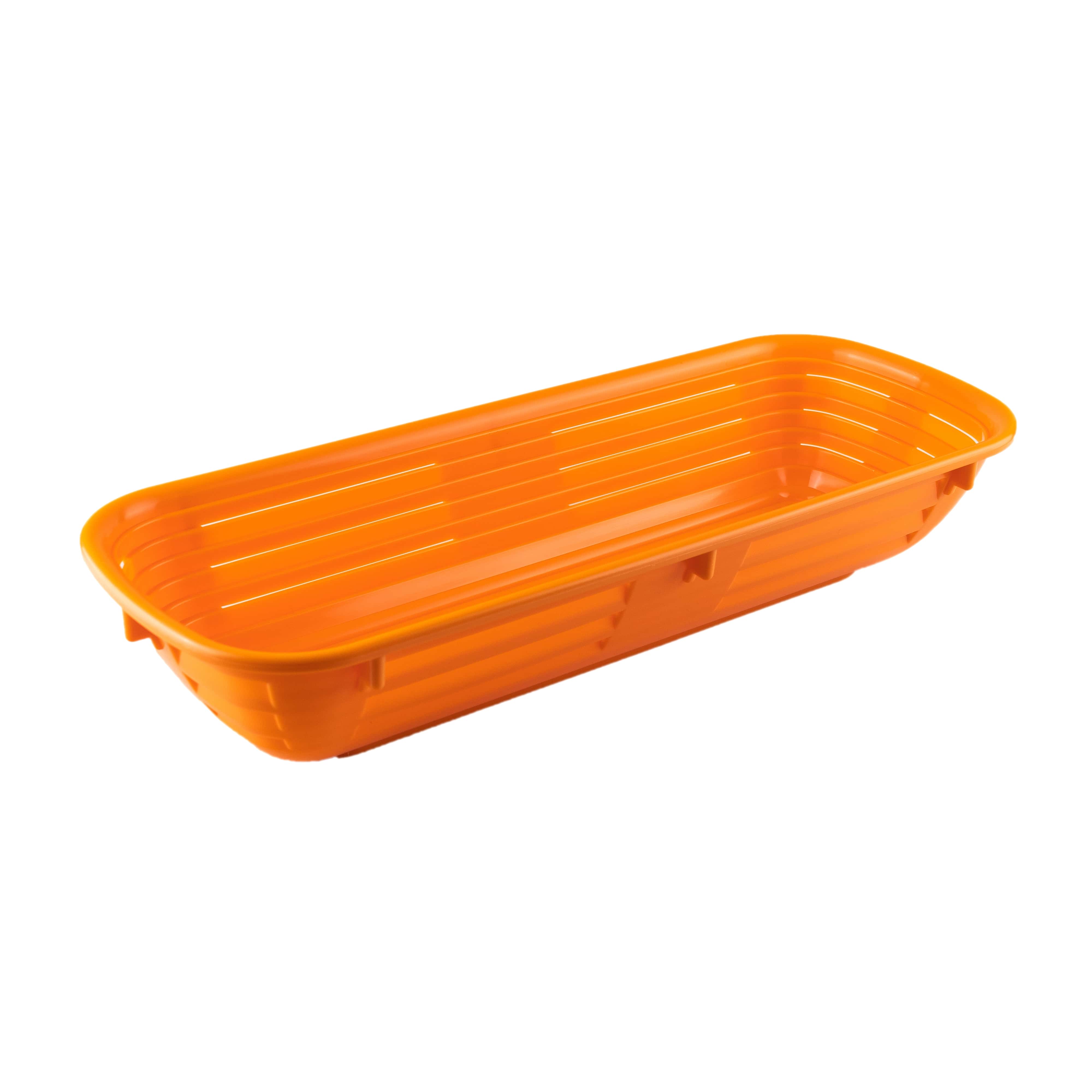 Brot-Gärform lang 1 kg orange